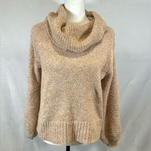Jessica Simpson super soft and fluffy tan teddy bear sweater size small